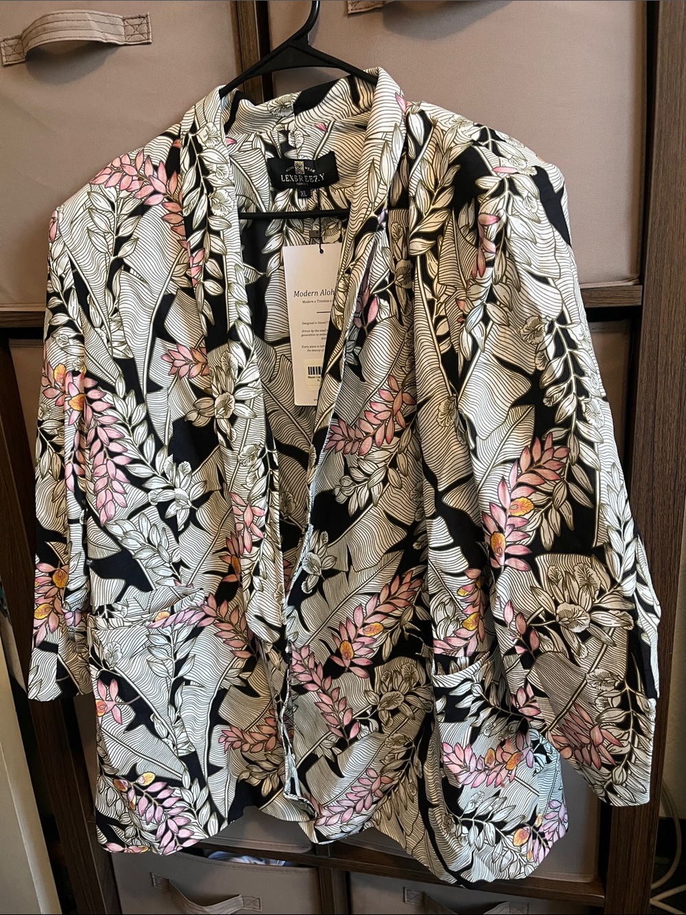 Lexbreezy Pink Floral Blazer - Women's Printed Suit Jacket